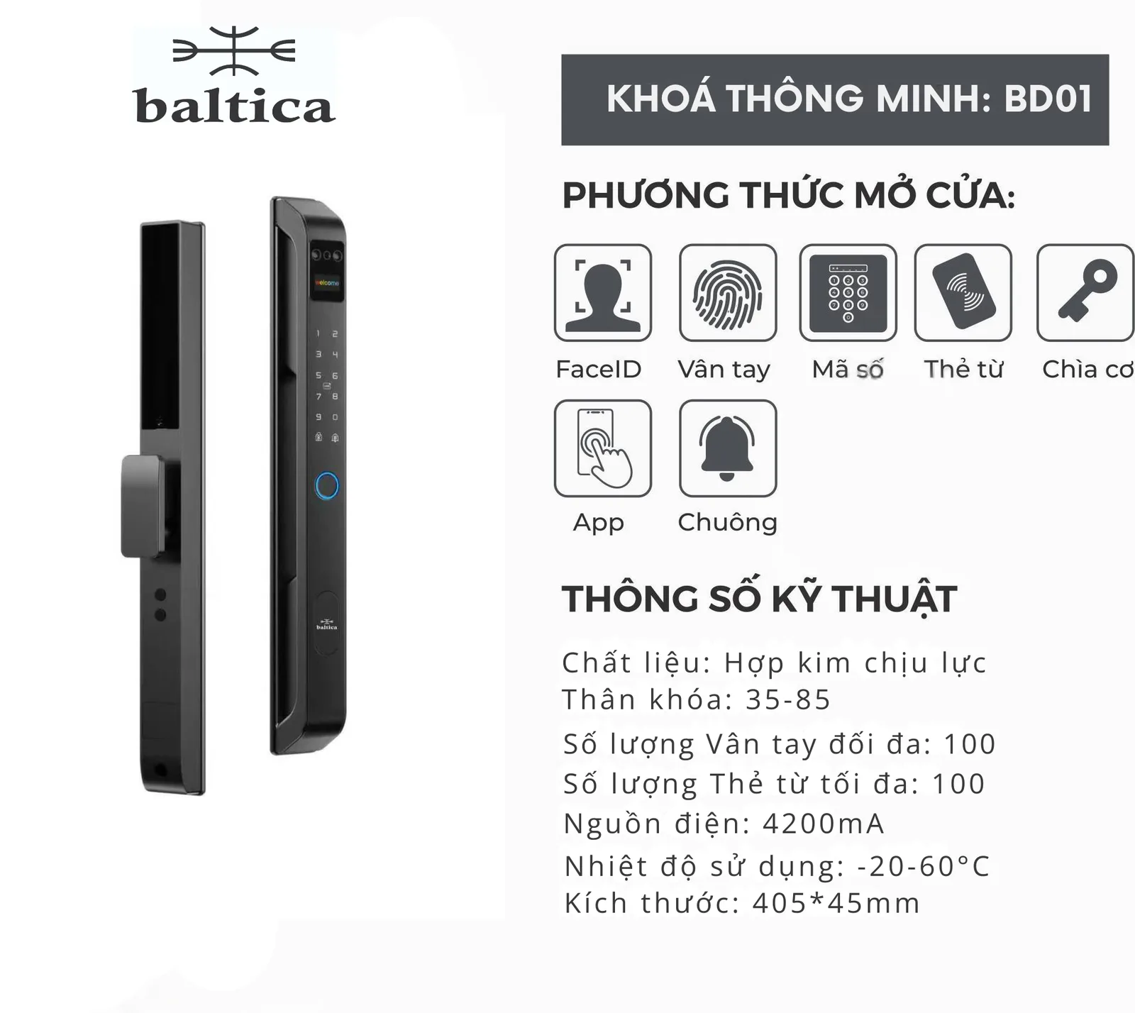 Khóa Thông Minh BD01 — KB BD01