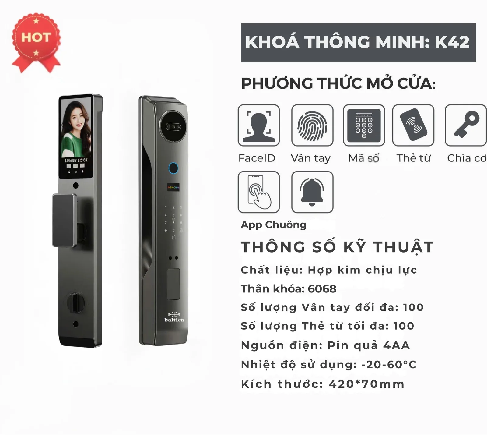 Khóa Thông Minh K42 — KB K42
